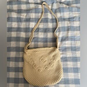 Vintage macrame hand bag